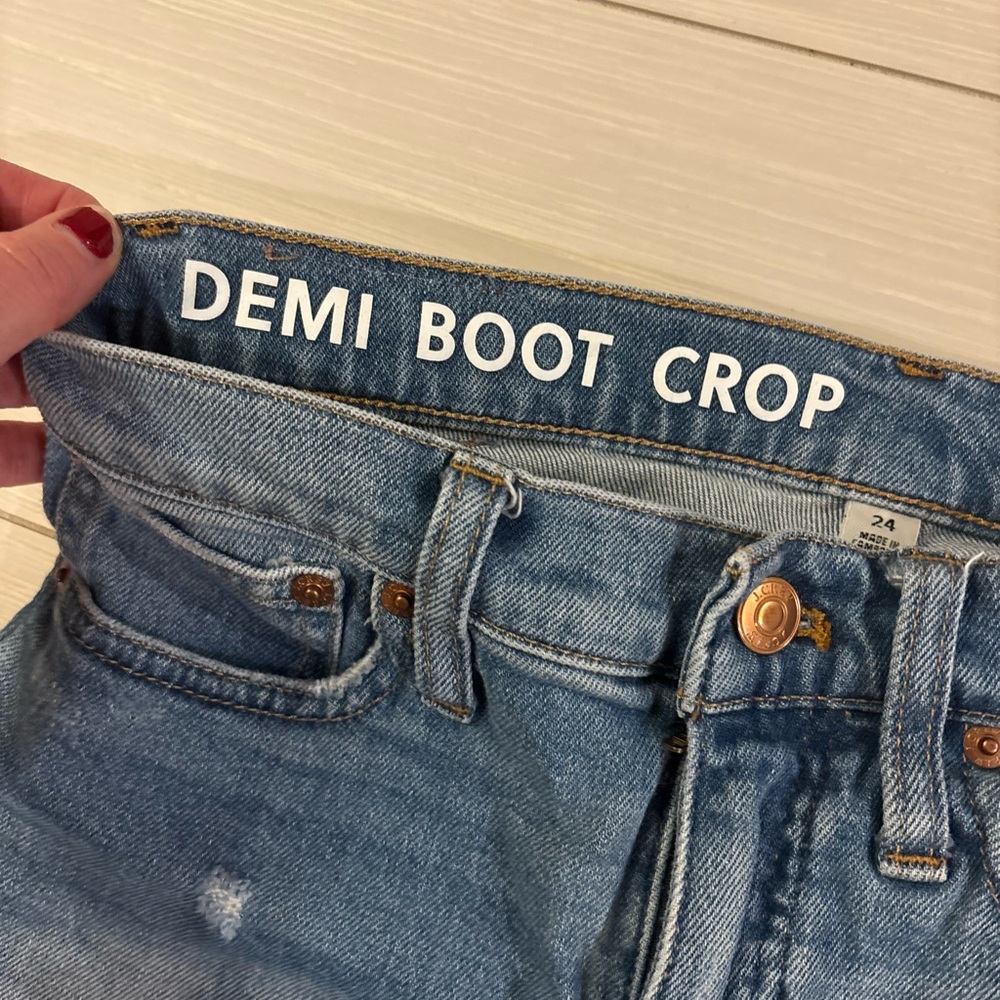 J. Crew Light Blue Demi Boot Cut Jeans